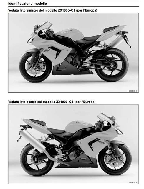 manuale officina manutenzione kawasaki zx-10r 2004