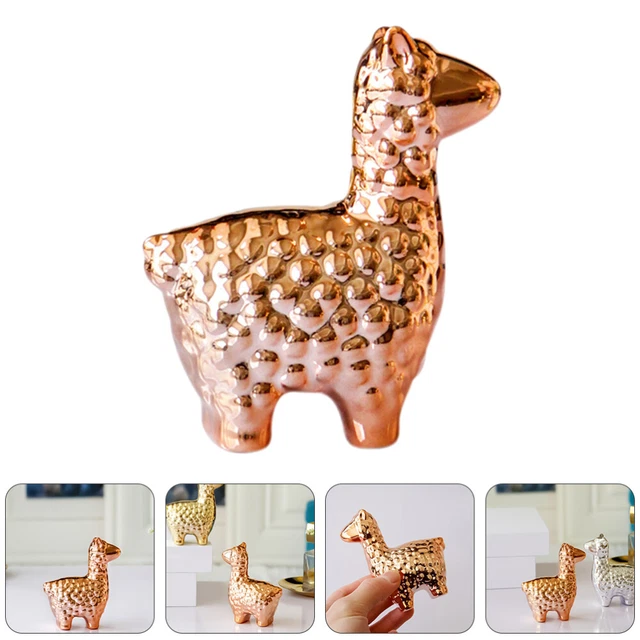ALPACA FIGURINE Ceramic Figur: Kleinwald Dschungel Tier Spielzeug Figur für