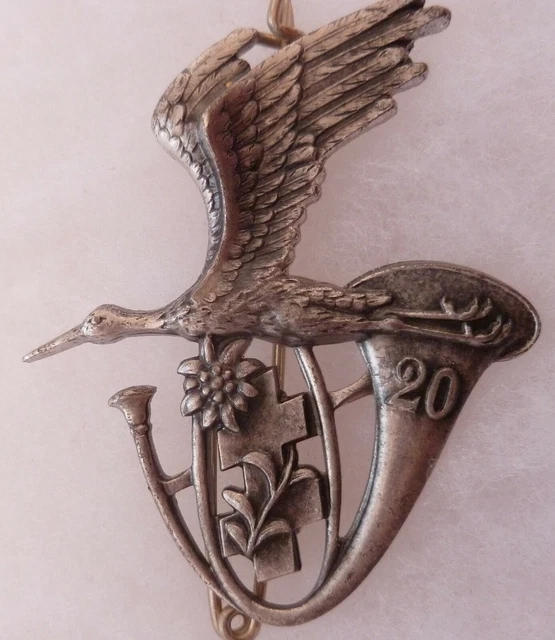 Insigne Original 30° BCP Bataillon De Chasseurs à Pied (ISLER) - Période 1919-1930