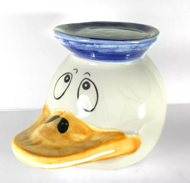 Donald Duck Ceramic Head Figurine 5" Tall Coin Valet & Bank (European Import ?)