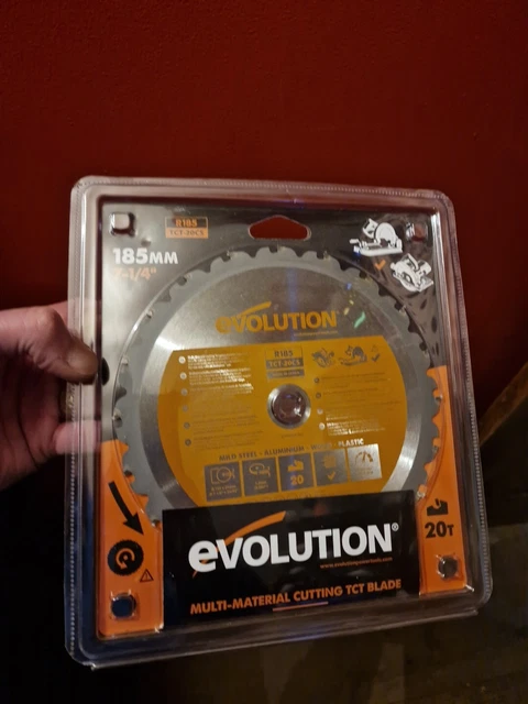 Evolution 185 mm x 20 mm R185TCT-20CS lama circolare multiuso 20 denti