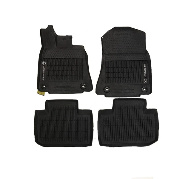 GENUINE OEM FRONT & Rear AllWeather Black Floor Mat Set For Lexus