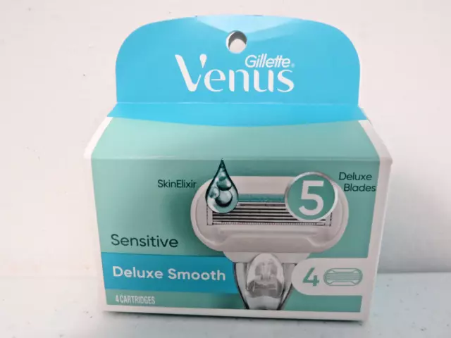 Gillette Venus Embrace Sensitive Women's Shaver Refill 4 Count NEW SEALED