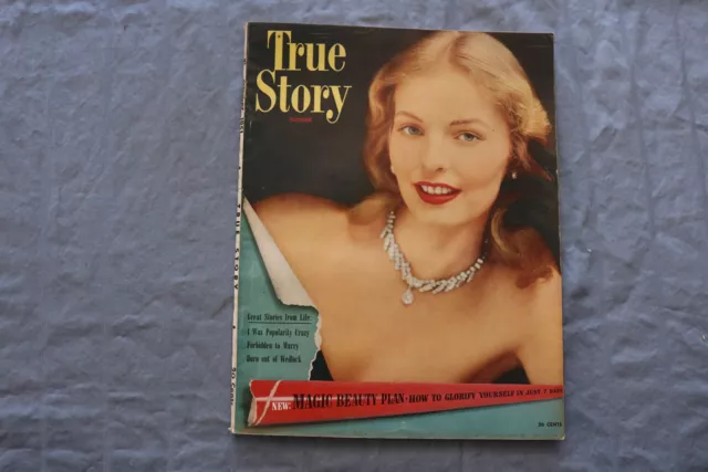 1951 October True Story Magazine - Ceil Chapman Cover - Sp 1197O