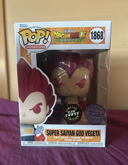 Funko Pop! Dragonball Super – Super Saiyan God Vegeta Chase Edition #1868 – Edizione Limitata - Foto 3