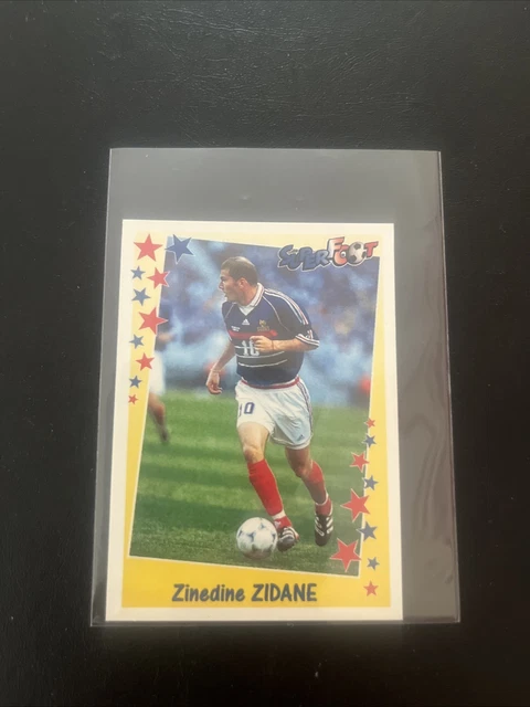166 ZINEDINE ZIDANE JUVE FRANCE PANINI FOOTBALL SUPERFOOT 1998-1999 JUVENTUS
