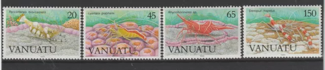 Vanuatu 1989 - Fauna Marina Crostacei 4 Val. Mnh Mf96851