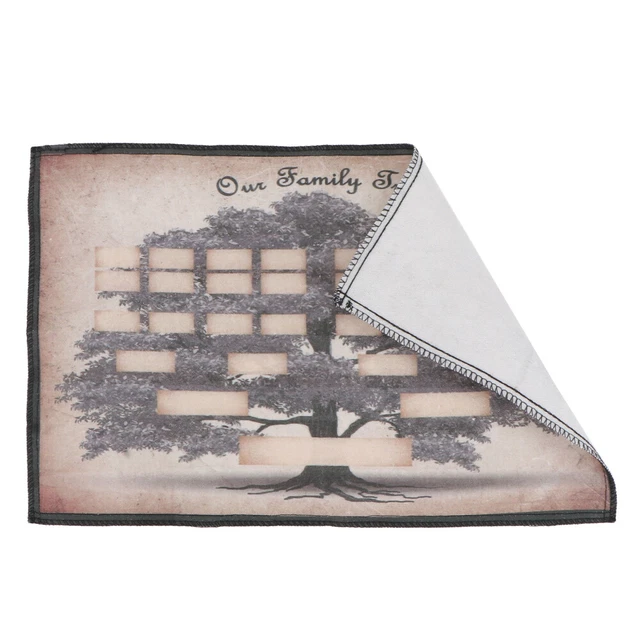 GENERATION GENEALOGY POSTER Cousin Tree Chart Blank Family Handwriting