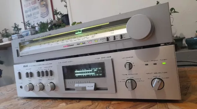 Ampli + Tuner Akai Vintage AM-U03 + AT-K02L DC INTEGRATED AMPLIFIER