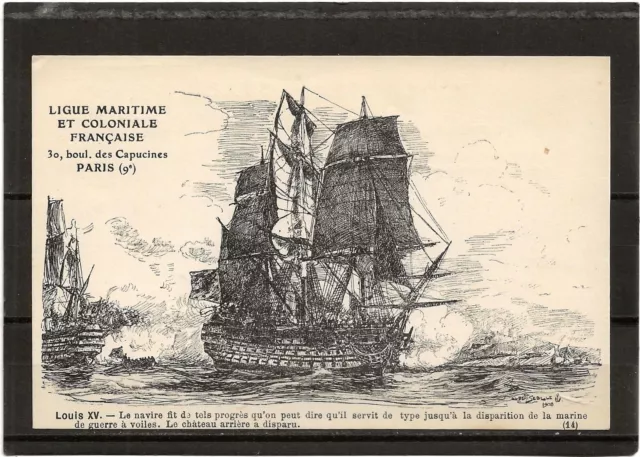 Carte Postale / Ligue Maritime Et Coloniale Francaise