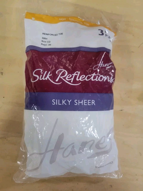 Hanes 707 Absolutely Ultra Sheer Control Top Sheer Toe Pantyhose - Pearl - E