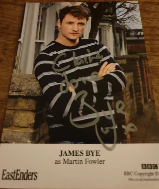 BBC EastEnders Martin Fowler Hand Signed Cast Card James Bye Autograph