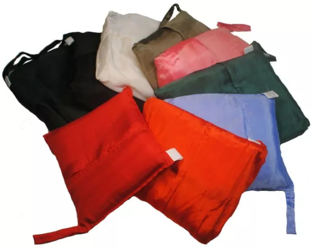 Luxury Ethical Vietnamese Silk Single Travel Sleeping Bag Liner Cover 10 colours