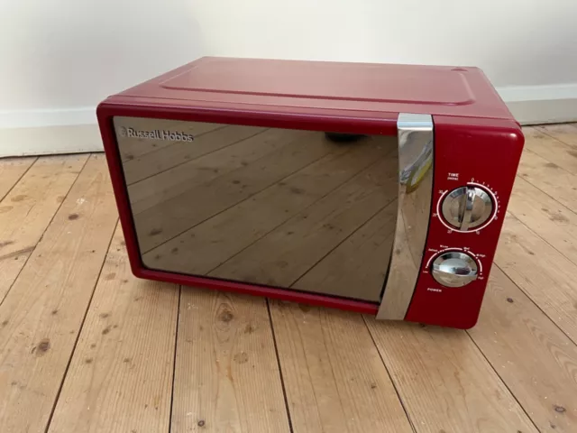 Russell Hobbs Manual Microwave RHMM701R 17L 700W Red with 5 Power Levels