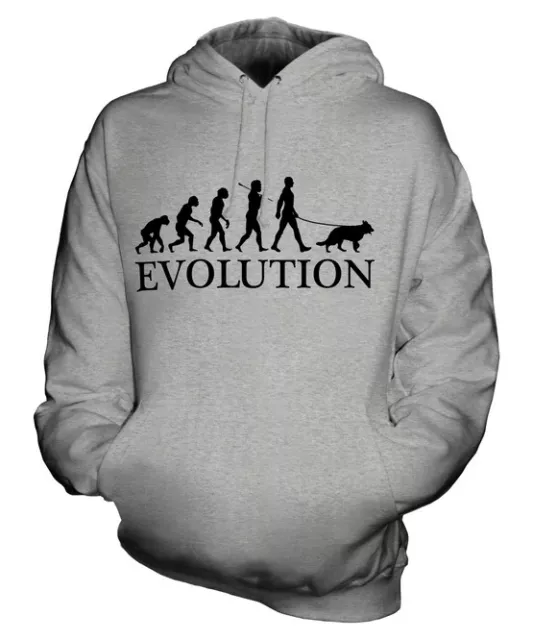 Alsatian Evolution Of Man Unisex Hoodie Mens Womens Ladies Dog German Shepherd