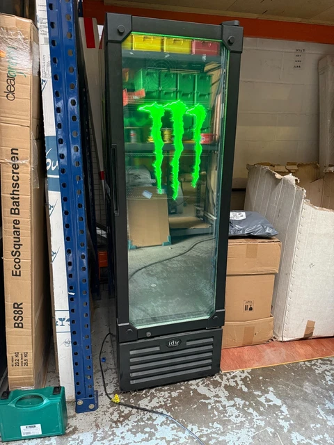 MONSTER ENERGY DRINK Slimline Fridge Black 220V-240V £705.42 - PicClick UK