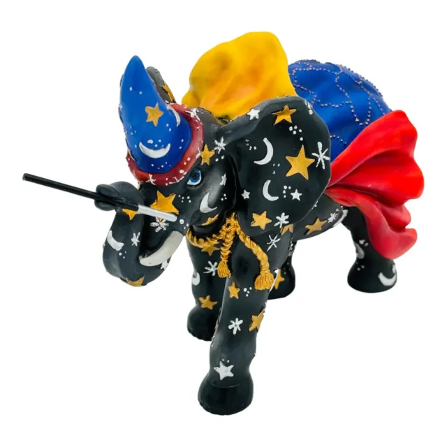 Westland Giftware Trunk Show Wizard Elephant Figurine #2255 Moon & Stars