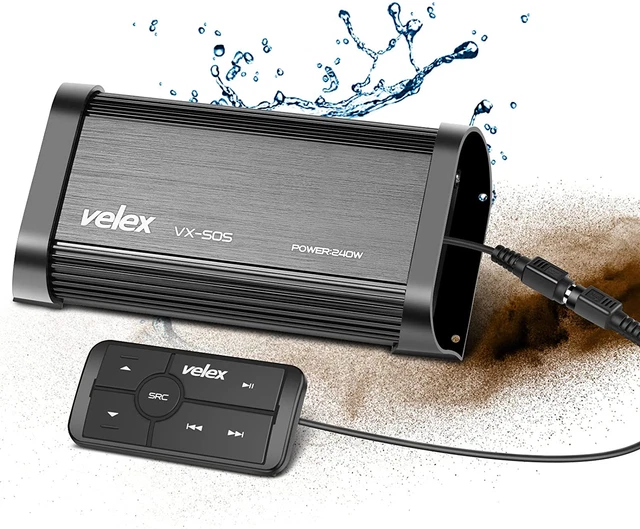 MARINE BLUETOOTH AMPLIFIER 4 Channel Class D 800W Amp Stereo on Boats