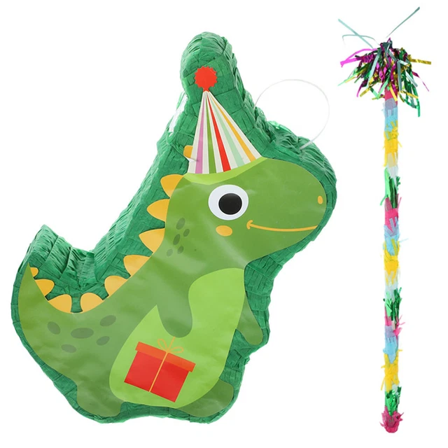 1 set decorazione dolce dinosauro pinata, contenitore caramelle, appeso