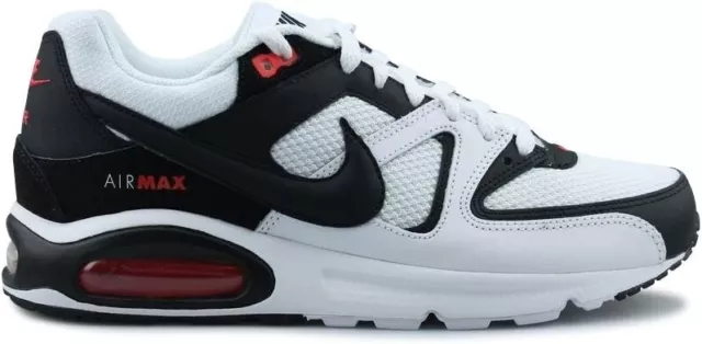 NIKE Air Max Command Men White/Black-Max Orange 629993-103