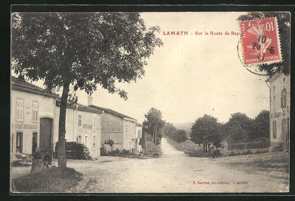 CPA Lamath, sur le Route de Bay 1911