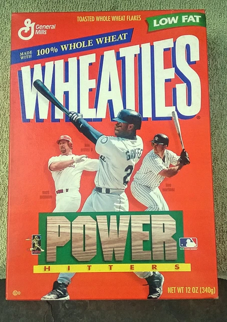 Wheaties Power Hitters Box Griffey McGwire Tino Martinez