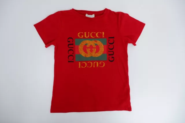 Gucci kids t shirt, size age 8 years, red, immaculate