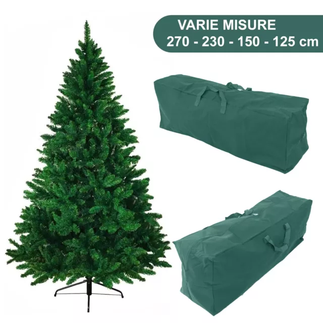 Custodia Sacco per Porta Albero di Natale in Tessuto Resistente Capiente Verde