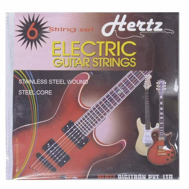 Professional Hertz Stainless Steel Wound Electric Guitar Strings Set With Picks