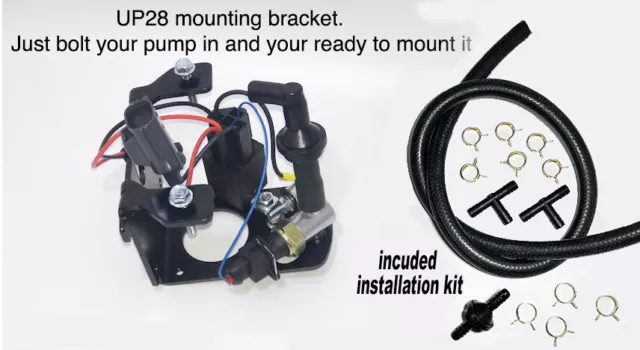 Vacuum UP28 Pump bracket kit with deluxe installation kit , just add pump