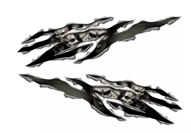 Per Suzuki GSX R1000 R750 R600 1250 750F 650F Hayabusa Teschio Rip Decal Set