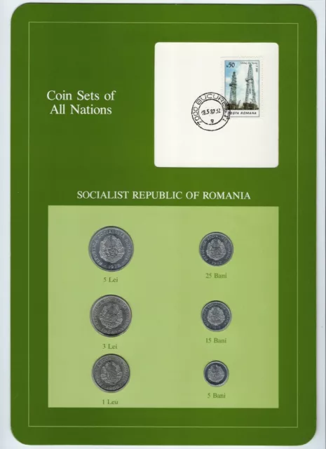 Franklin Mint Coin Sets of All Nations - Socialist Republic of Romania