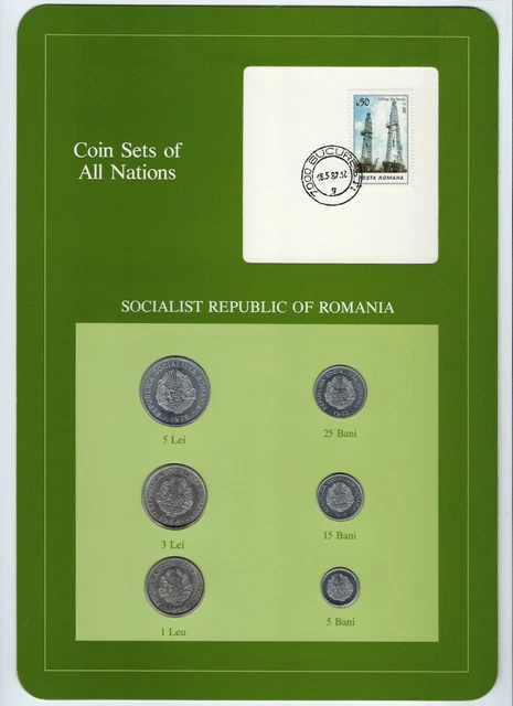 Franklin Mint Coin Sets of All Nations - Socialist Republic of Romania