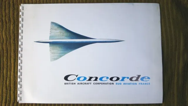 Brochure du CONCORDE British Aircraft Corporation  Sud Aviation France Ann. 1967