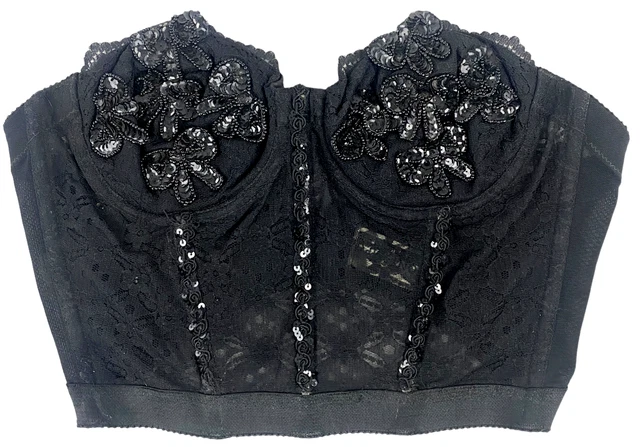 Bustier Y2K taglia S CONTEMPO gelmart Madonna stile cintura all'anca pin up burleske