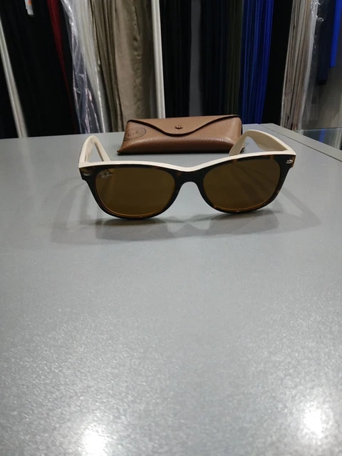 Ray-ban Rb2132 New Wayfarer Maculato Beige Tg 55  Ottime Condiz. Con Fodero W169