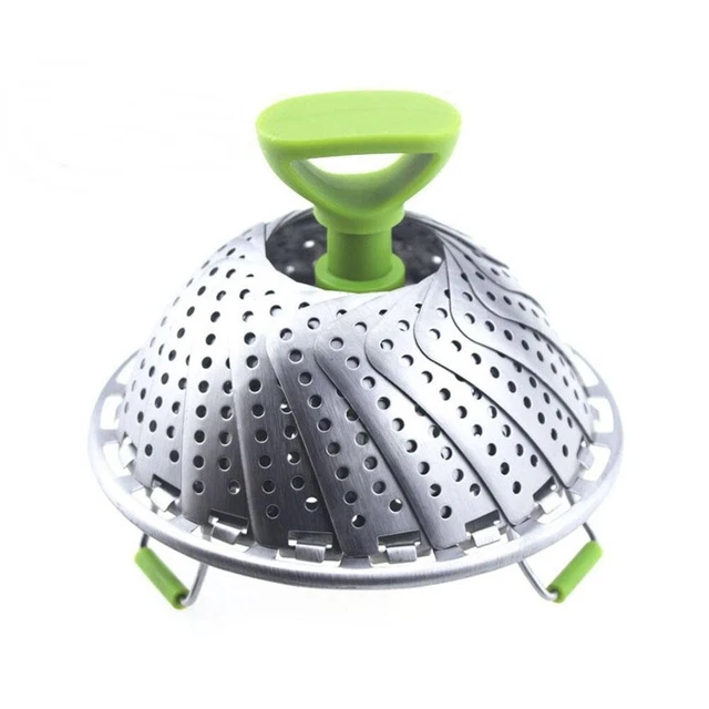 Steamer Basket Folding Kitchen Food Cooking Vegetable Stainless Steel Pot