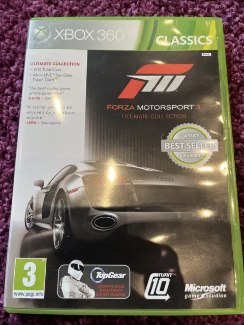Forza Motorsport 3: Ultimate Collection Platinum Hits Xbox 360 Complete  Tested