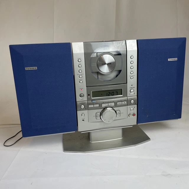 Fisher SLIM-1500 AM FM Radio & CD Player Stereo With Detachable Speakers ForPart