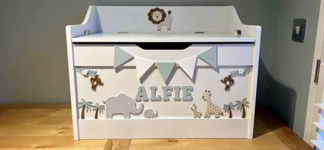 personalised wooden toy box