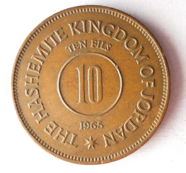 1965 JORDAN 10 FILS - Excellent Coin - FREE SHIP - Bin #138