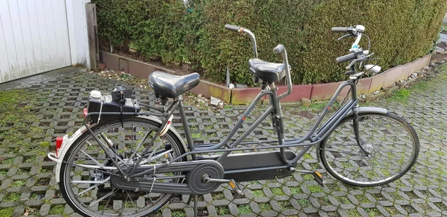 TANDEM FAHRRAD SPARTA mit Hilfsmotor Saxonette mit Betriebserlaubnis  gebraucht EUR 1,00 - PicClick DE