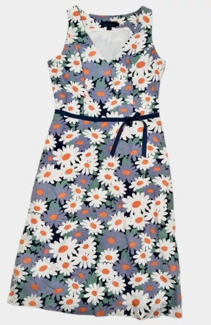 Boden Cotton Daisy Floral Print Dress Size 14