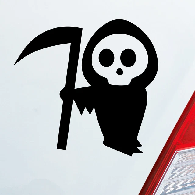 Hellweg Pommesgabel Auto Aufkleber 12x8cm - Heavy Metal Sticker Für Heckscheibe | Wetterfester Folienaufkleber