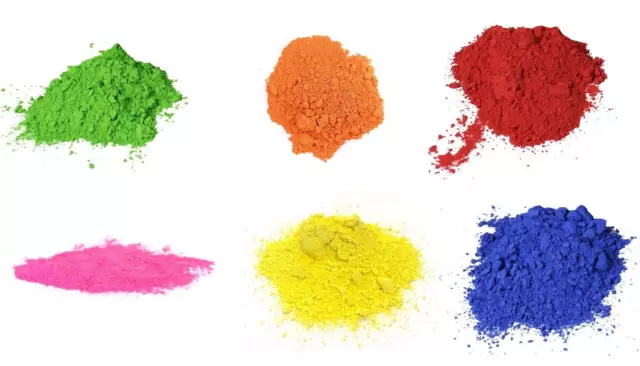 Powder Paint Arts Craft Reeves Tempera Blue Green Red Orange Yellow Pink 6 x 2KG