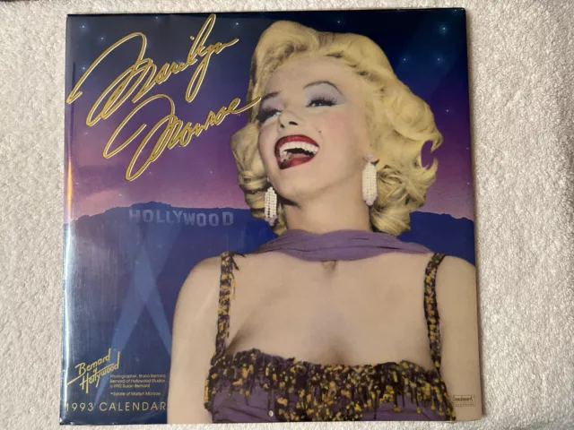 Marilyn Monroe Wall Calendar 1993 - Susan Bernard - Vintage Collectable