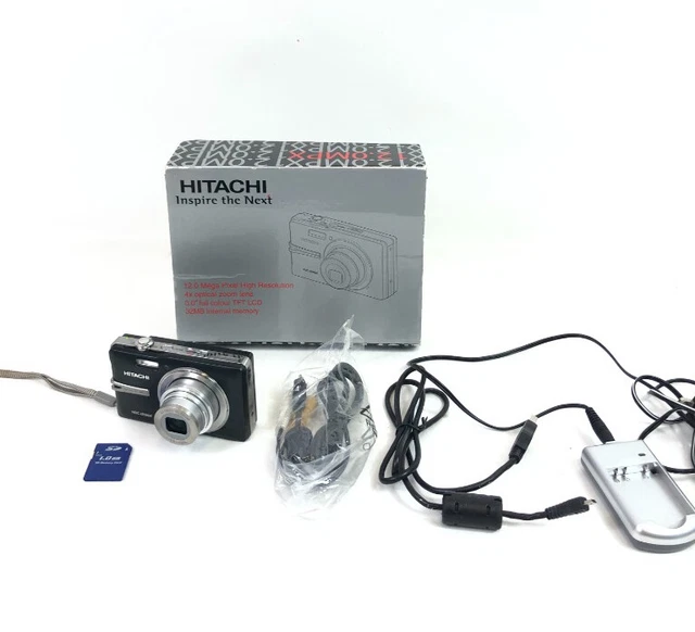 Hitachi HDC-1296e 12.0MP Compact Digital Camera Black Tested