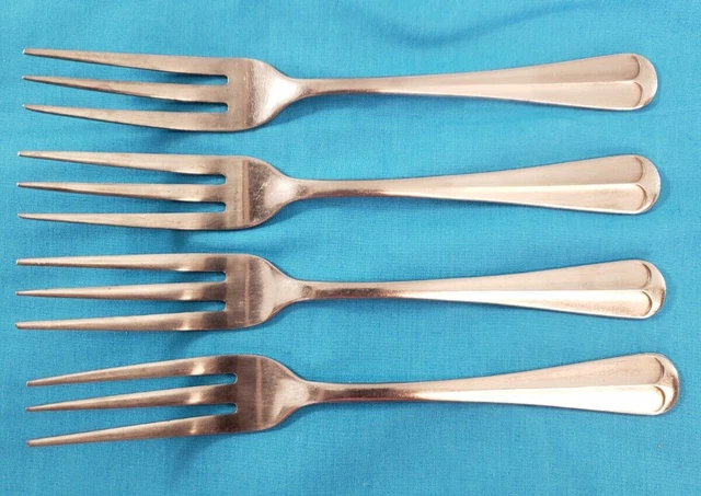 4  3 Tines Rogers Jefferson Manor Salad Forks  Korea Stainless Flatware