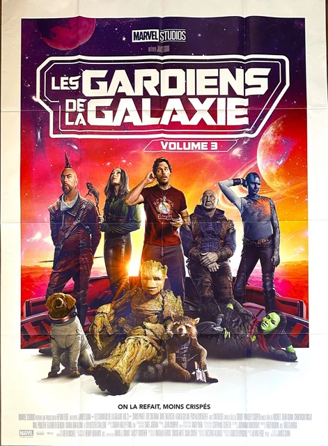 Affiche Cinéma LES GARDIENS DE LA GALAXIE 3 120x160cm Poster MARVEL Chris Pratt