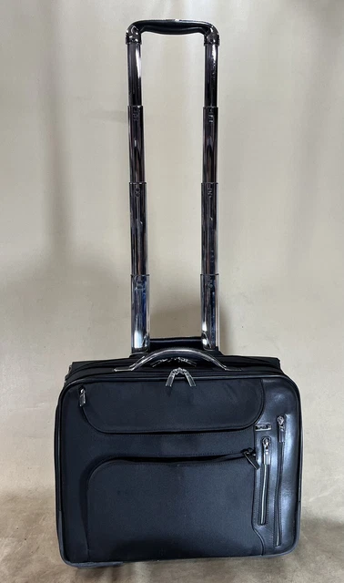 Preowned TUMI Arrive 'Laguardia' Black Nylon Wheeled Computer Briefcase 25603D 2